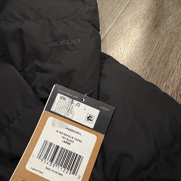 The North Face Women's Long Black Puffer Jacket Size Large - Picture 5 of 8